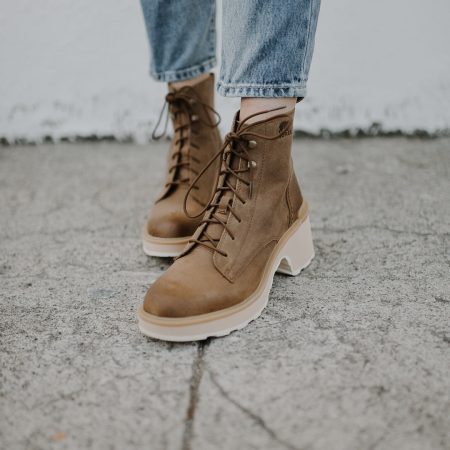 Hi-Line Heel Lace Boot- Umber
