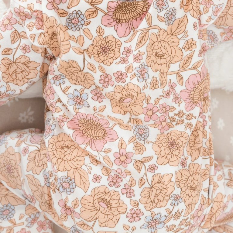 Floral Jumpsuit + Bow