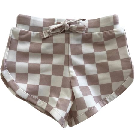 Tiramisu Checkerboard Laguna Swim Short UPF 50+
