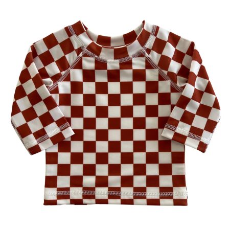 Stracciatella Checkerboard Maui Rashguard UPF 50+