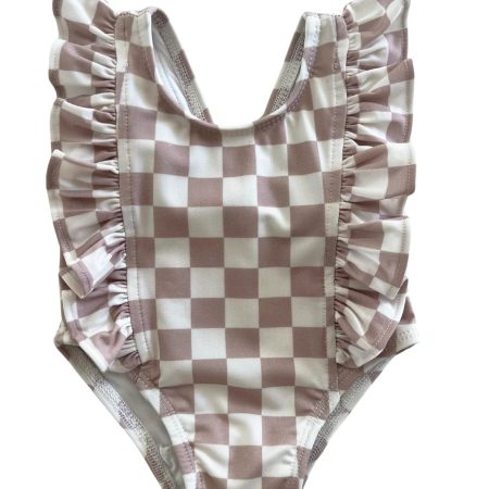 Tiramisu Checkerboard Monaco Swimsuit UPF 50+